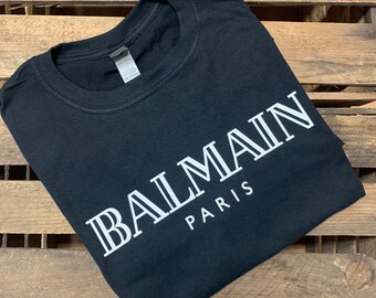 Balmain t shirt etsy Clearance