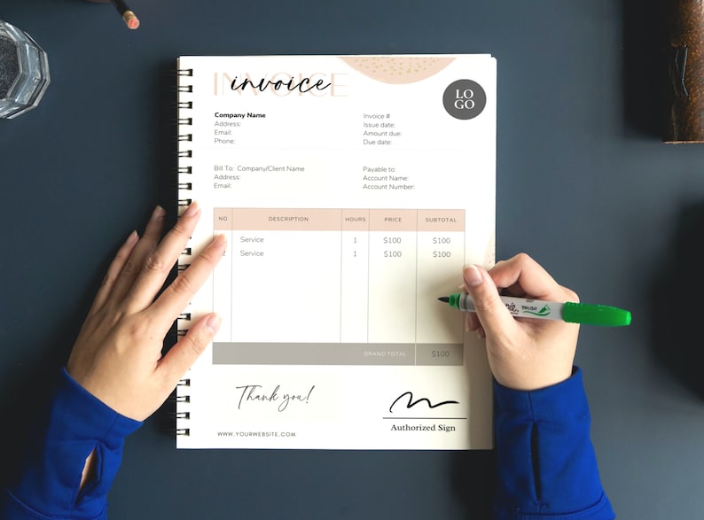 Printable Invoice Template for Small Businesses and Entrepreneurs ...