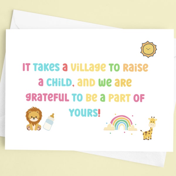Daycare Thank You - Etsy