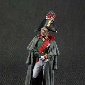 Painted tin soldier 54 mm Scale 1/32 Historical Miniature Napoleonic wars. General of Infantry M.B. Barclay de Tolly