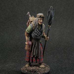 Sammlerstück Blechspielzeug Soldat 54 mm Modell Painted Historische Miniatur Fantasy Märchen Figur. baba yaga