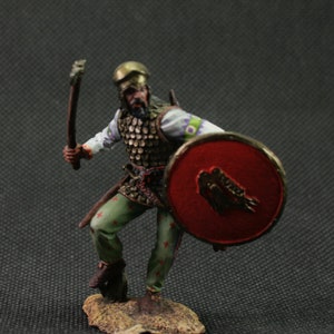 Collectible tin toy soldier 54 mm Painted Historical Miniature figures Scythian warrior, V-IV centuries. BC e.