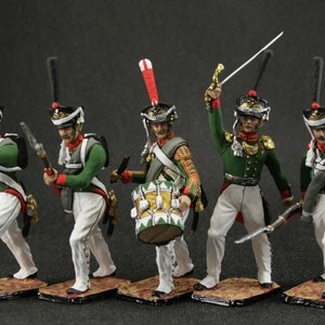 Tin soldier 54 mm Set of tin soldiers Napoleon 1812. Historical Miniature Napoleonic