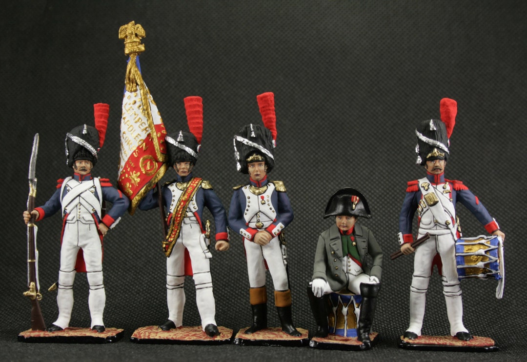 Soldats De Plomb De La Grande Armée De Napoléon Soldat de plomb 54 mm Ensemble de soldats de plomb Napoléon 1812
