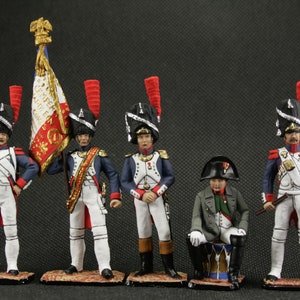 Tin soldier 54 mm Set of tin soldiers Napoleon 1812. Historical Miniature Napoleonic