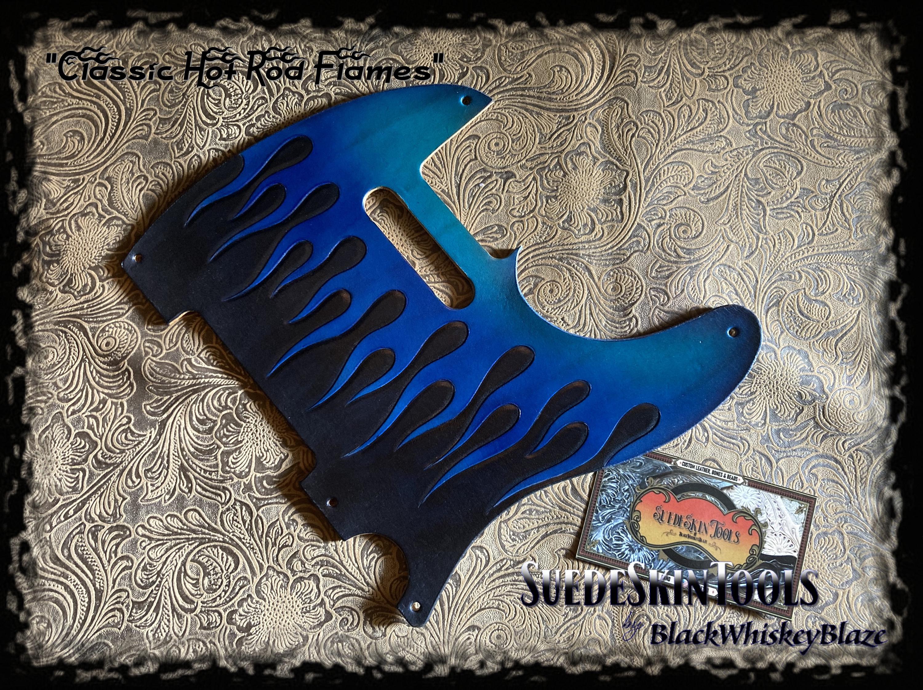 Pickguard Per Chitarra Telecaster Stile Vintage &ndash; 5 Fori, 3 Strati, Blu Guscio