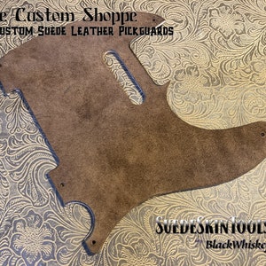 Custom Suede Leather Pickguard fits Fender Telecaster Tele Esquire Nashville