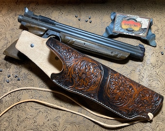 Custom Tooled Leather Holster fits Crosman 1377 1322 1300 Medalist Pellet Gun Pistol