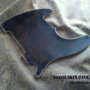 Custom Tooled Leather Pickguard fits Fender Telecaster Esquire Tele