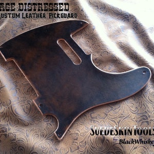 Custom Tooled Leather Pickguard fits Fender Telecaster Tele
