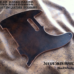 Custom Leather Pickguard fits Fender Telecaster Tele or Esquire