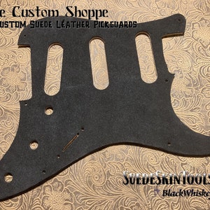 Custom Leather Suede Leather Pickguard fits Fender Stratocaster Strat SSS HH HSH