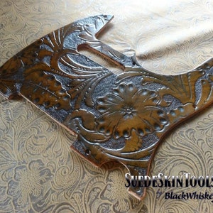 Custom Tooled Leather Pickguard fits Fender Telecaster Tele