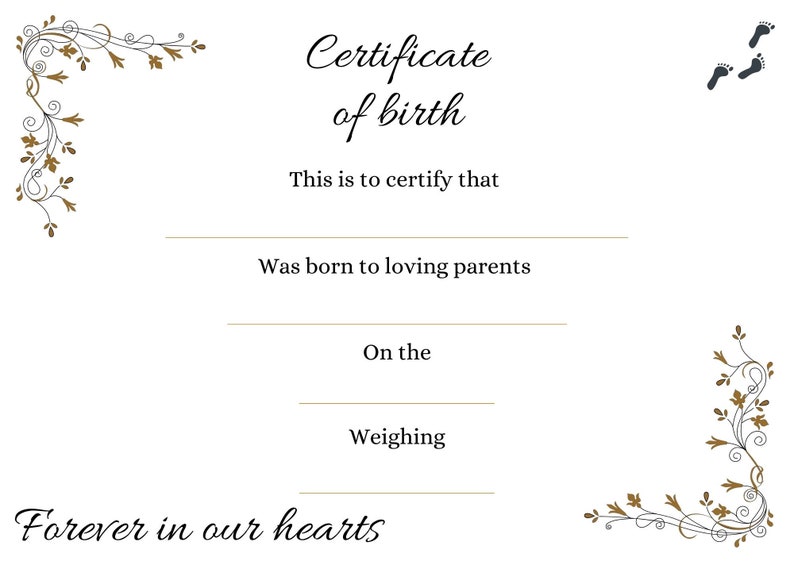 Baby Loss Birth Certificate Etsy baby-loss-birth-certificate-etsy