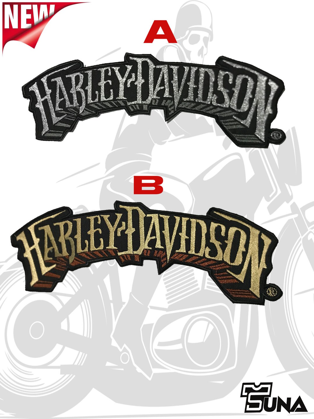 Harley Skull Harley Motorbike Large Back Patch for Custom Biker Vest - Etsy