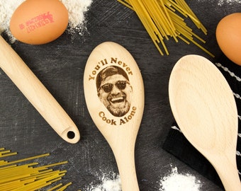 Jürgen Klopp on a Spoon, You'll Never Cook Alone, Jurgens Face On A Spoon - Liverpool Fan Gift - L.F.C. Football Club, Personalised Spoon