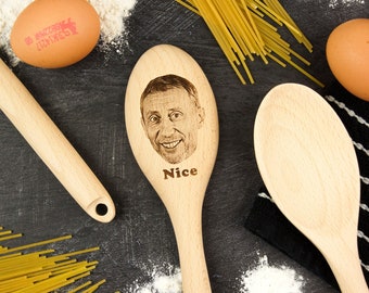 Meme Grandma Gift, Personalised Wooden Spoon, Nice Guy Noice Meme, Funny Gift Idea, Nicee Novelty Gift, Personalized Spoon