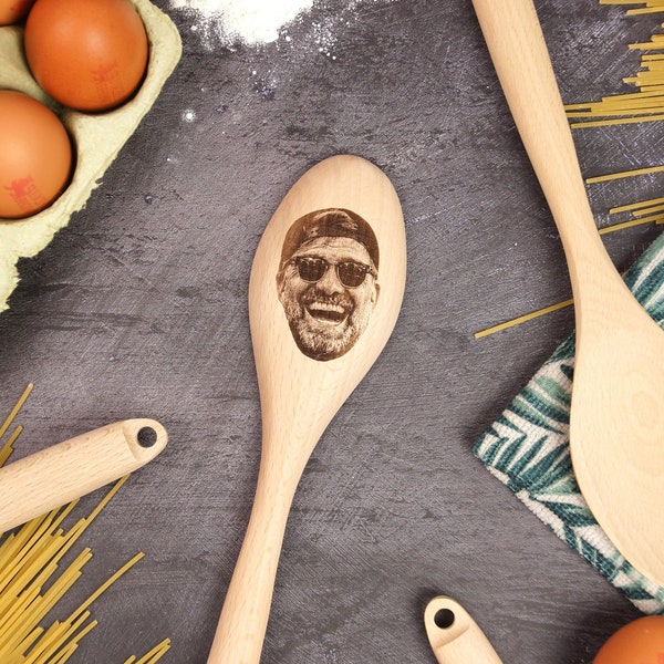 Jürgen Klopp on a Spoon - Jurgens Face On A Spoon - Funny Novelty Birthday Gift - Liverpool Fan Gift - L.F.C. Football Club - Cooking