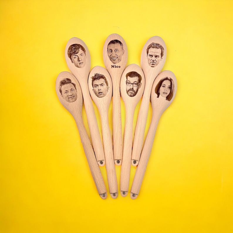 Any face on a wooden spoon Your best friend or any celebrity's face Birthday gift Housewarming, Chef, Cooking, Novelty gift image 2