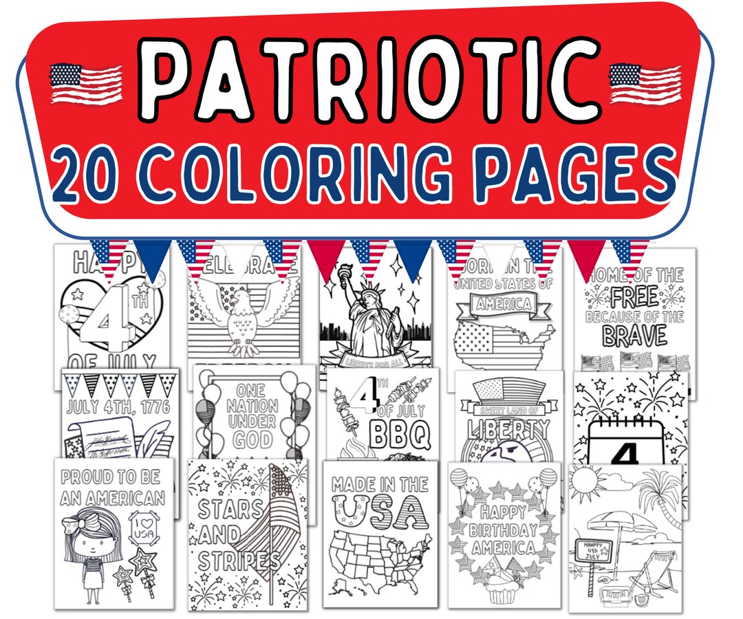 Patriotic Coloring Pages July 4th Coloring Pages July Fourth Printables