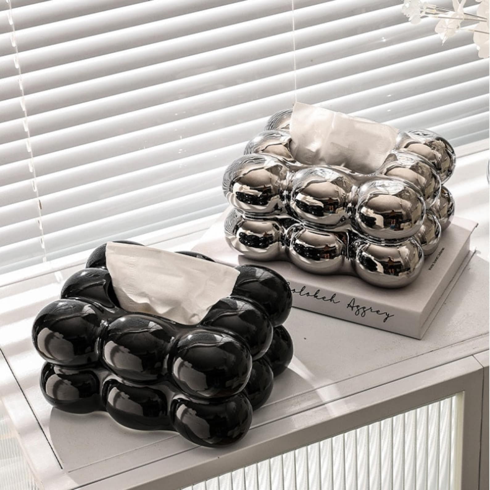 Bubble Ceramic Tissue Box / Decor Cotton Tissue Box / Cosmetic - Etsy