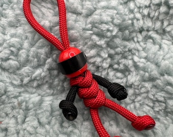 Brelok Paracord Biker czerwony