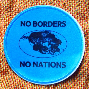 No Borders No Nations Pangea Iron On Patch
