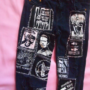 クラストパンツ ボロパン つぎはぎ PUNK CRASS（Crust punk pants 
