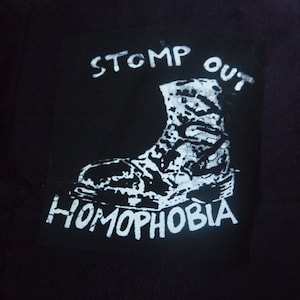 Stomp Out Homophobia Patch