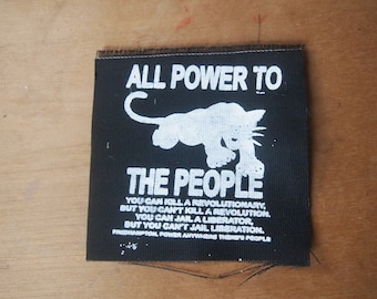 Black Panther Party All Power to The People Fred Hampton Patch