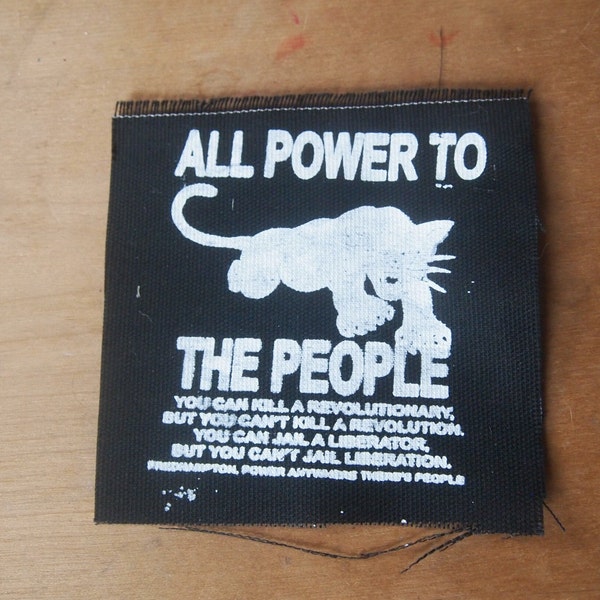 Black Panther Party All Power to The People Fred Hampton Patch