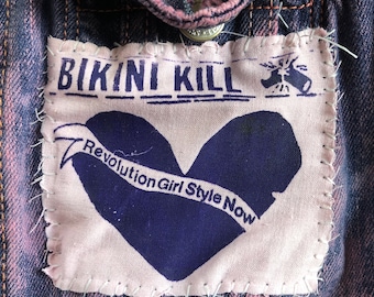 Bikini Kill “Revolution Girl Style Now” Heart Patch