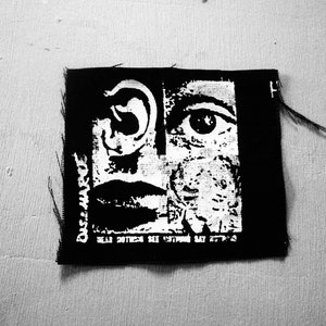 Discharge Band Patch - Hear Nothing See Nothing Say Nothing