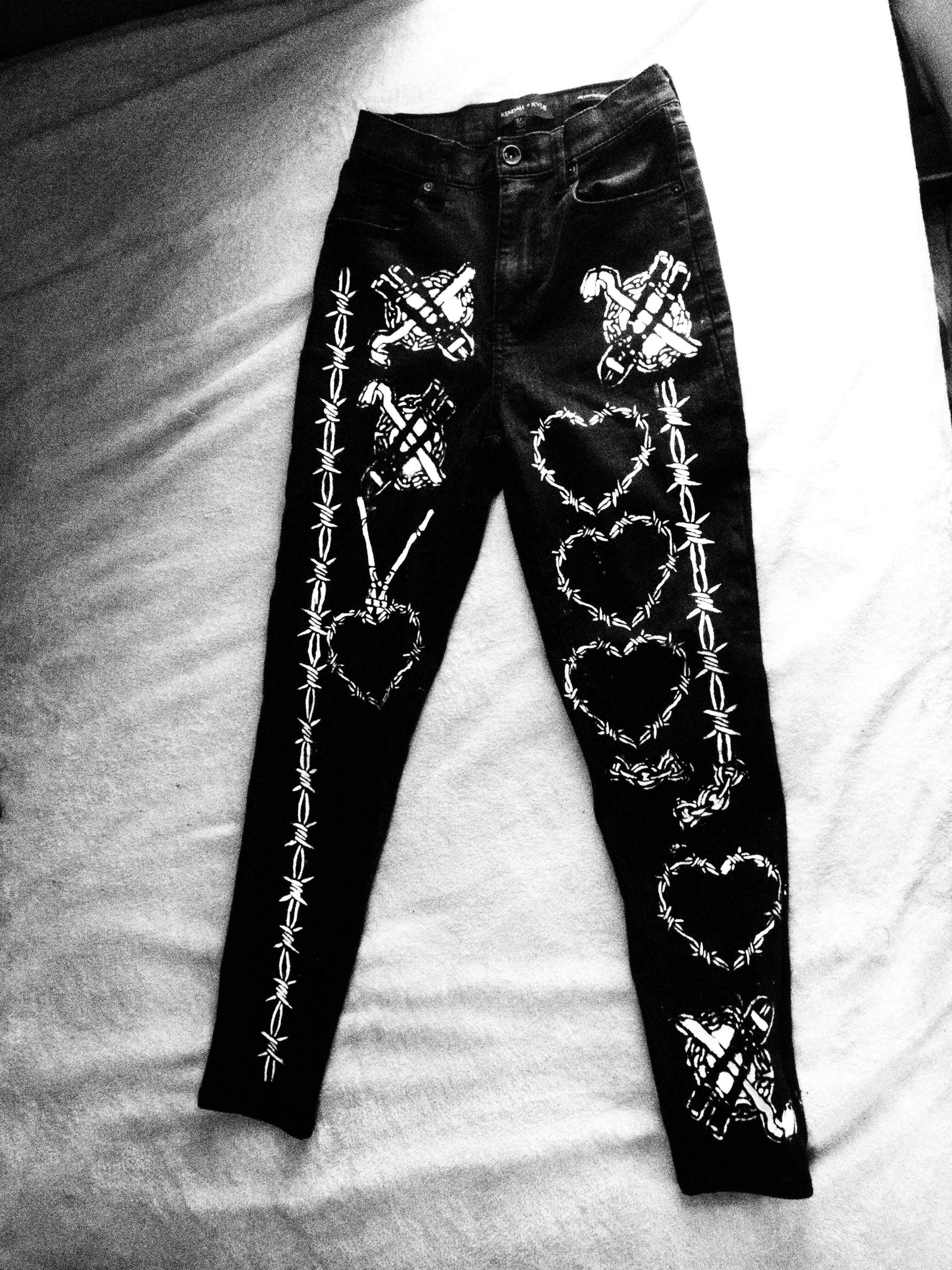 Buy Painted Skinny Jeans Online In India India