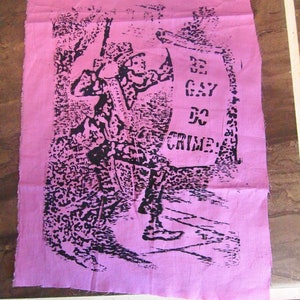 Be Gay Do Crime Back Patch