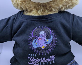 POOR UNFORTUNATE SOULS Hand-Made Teddy Bear Shirt (Fits most 16" to 18" bears)