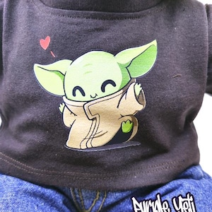 HAPPY GROGU Hand-Made Teddy Bear Shirt (Fits most 16" to 18" bears) afbeelding 1