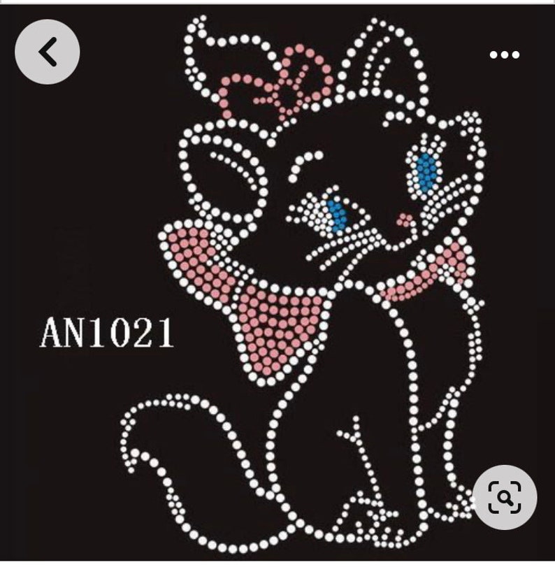 CUSTOM MADE hotfix Rhinestone transfer image 4