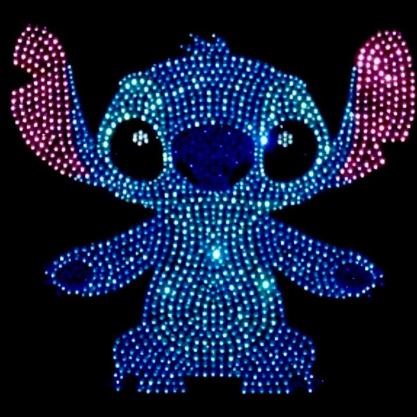 Papier lilo and stitch DISNEY STITCH thermocollant strass sur strass appliqué