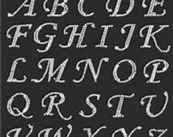 Transfert de lettres de l'alphabet strass Hotfix