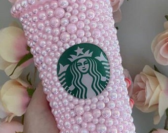 Bedazzled BLING Starbucks  Cold cup’s CUSTOM made Personalised