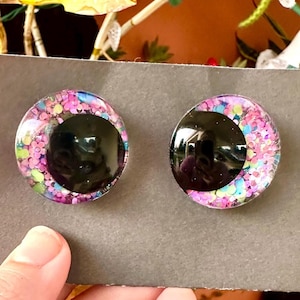 Hand-Painted Glitter Safety Eyes: Custom Amigurumi Doll Eyes