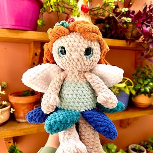 Crochet Fairy Doll: Handmade Chenille Whimsical Gift