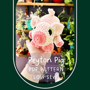 Crochet Pig Pattern: Piggy Amigurumi Instructions (Digital PDF Download)