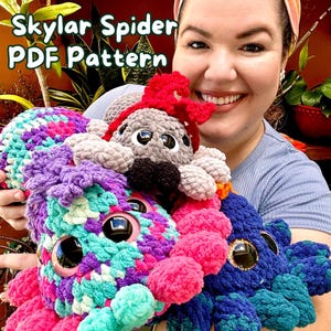 Crochet Spider Pattern: No-Sew Amigurumi Arachnid (PDF Pattern