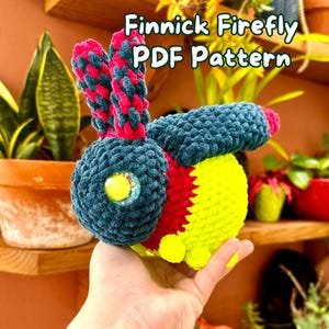 Crochet Firefly Pattern: Amigurumi Lightning Bug Plushie (PDF Pattern)