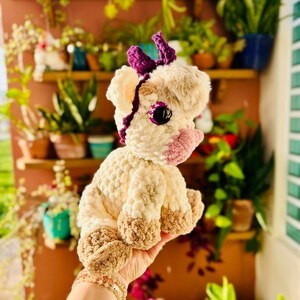 Peluche de vaca de ganchillo: Juguete de vaca hecho a mano imagen 5