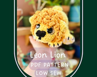 Crochet Lion Pattern: Leon Plushie amigurumi (PDF Pattern)
