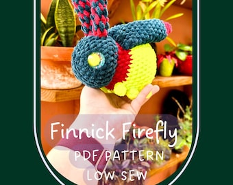 Crochet Firefly Pattern: Amigurumi Lightning Bug Plushie (PDF Pattern)