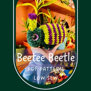 Crochet Beetle Pattern: Chunky Beetle Amigurumi Bug (PDF Instructions)
